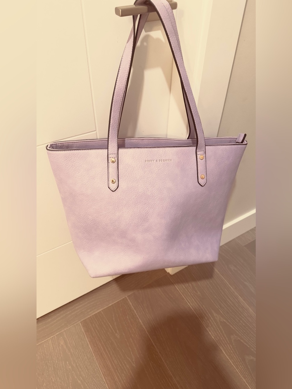 Poppy & Peonies Lilac go getter Tote Bag